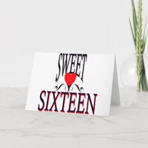 Sweet 16 Birthday Gear Card
