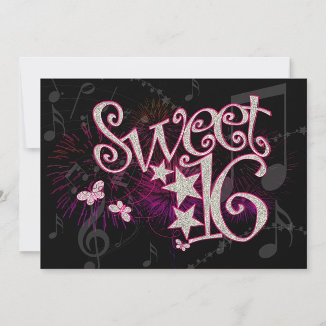 Sweet 16 Birthday Invitation (Front)