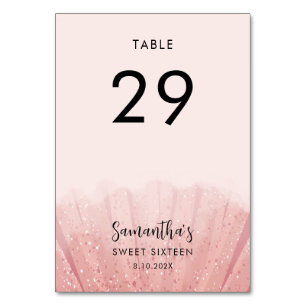 Sweet 16 Birthday Party Elegant 29 Table Number