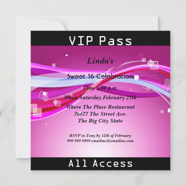 Sweet 16 Birthday Party Green Disco 2 Invitation (Front)