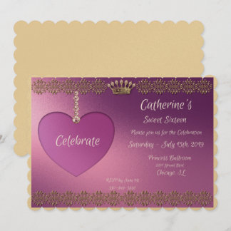 Sweet 16 Birthday Party Inviatation Invitation