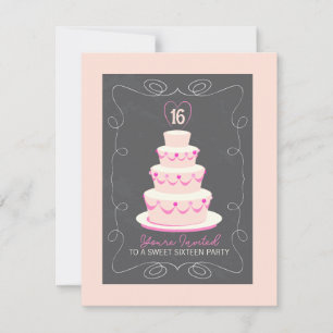 Sweet 16 Birthday Party Invitation