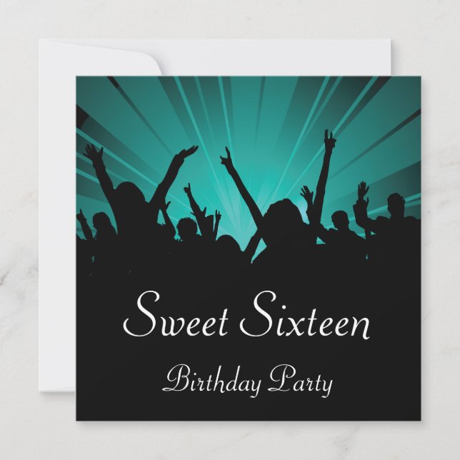 Sweet 16 Birthday Party Invitation (Front)