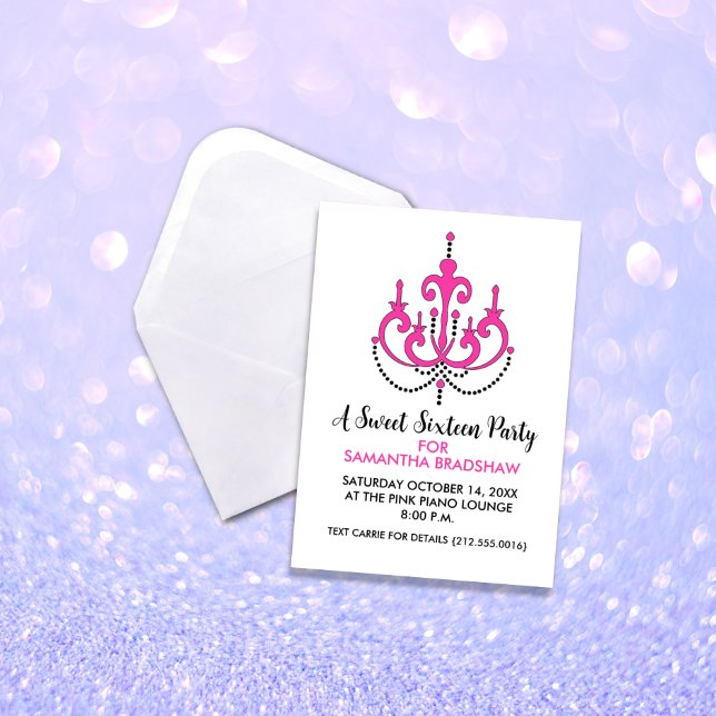 Sweet 16 Birthday Party Invitations (Creator Uploaded)