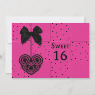 SWEET 16 BIRTHDAY PARTY INVITTATION - FEMALE INVITATION