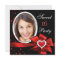 Sweet 16 Birthday Party Red Heart Photo Silver