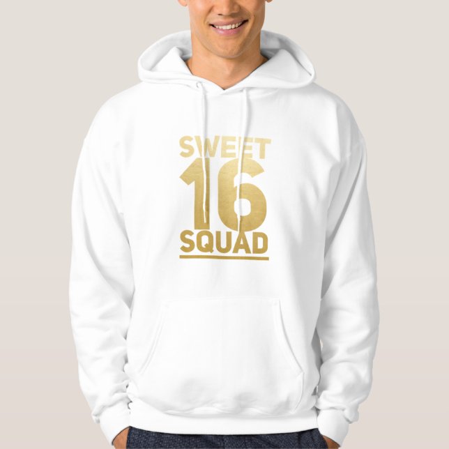 Sweet 16 Birthday Party Sixteen Teen Girl  Hoodie (Front)