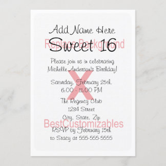 Sweet 16 Birthday Party Template