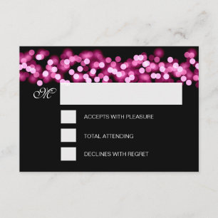 Sweet 16 Birthday RSVP Hollywood Glam Pink