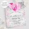 Sweet 16 birthday silver pink glitter invitation