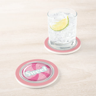 Sweet 16 Candy Design Party Coasters