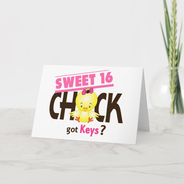 Sweet 16 Chick 1 Card (Front)