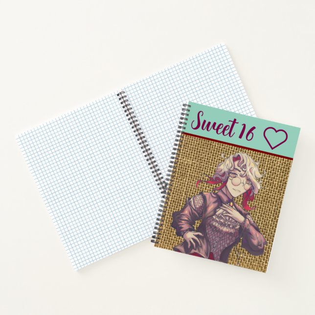 Sweet 16 Citrine anime Notebook (Inside)