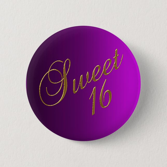 Sweet 16 Club Button purple (Front)