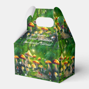 Sweet 16 Enchanted Forest Rabbits Frogs Mushroom Favour Box