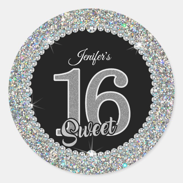 Sweet 16 envelope Sticker (Front)