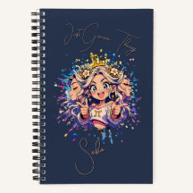 Sweet 16 Gemini Custom Name Notebook