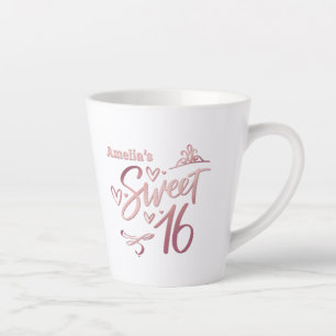 Sweet 16 Gift Latte Mug