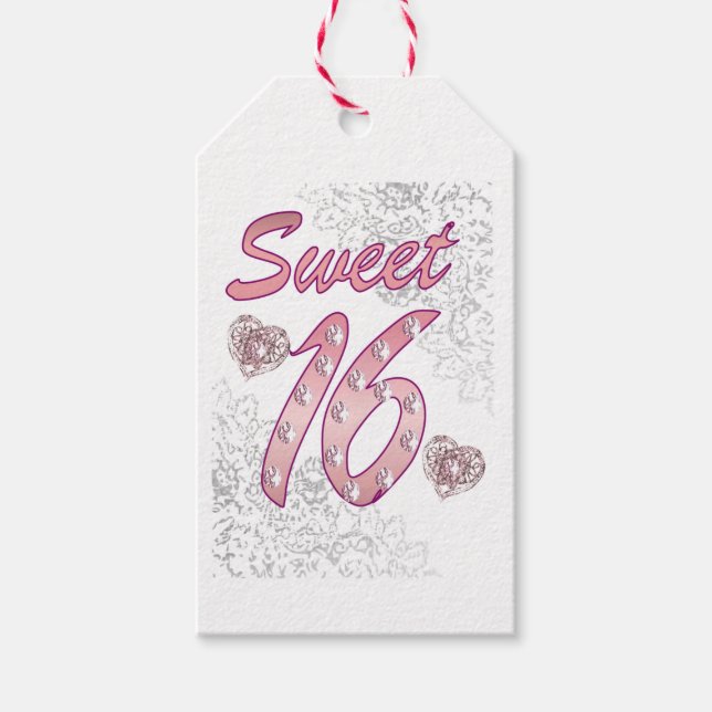 Sweet 16 Gift tag (Front)