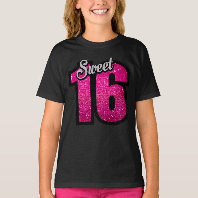 SWEET 16 GIRLS BIRTHDAY T-Shirt T-shirts (Front)