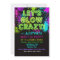 Sweet 16 Glow Party Birthday Invitation