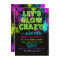 Sweet 16 Glow Party Birthday Invitation