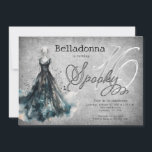 Sweet 16 Halloween Birthday Invitation<br><div class="desc">When your girl is a spooky soul, or if her big day is right around Halloween, this is the design you need. Featuring a spooky but stylish ghostly dress, this design gives a creepy but girly vibe. Order your printed invitations and party supplies or download your digital invitations now for...</div>