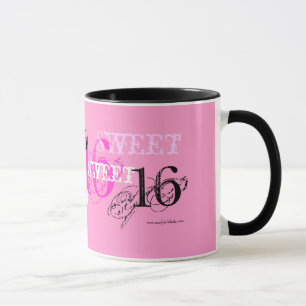 Sweet 16 Happy Birthday for Teen - Pink Mug
