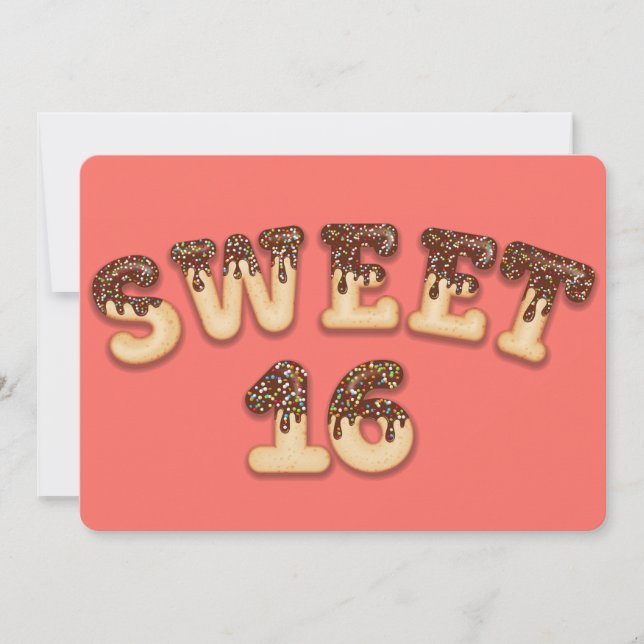 Sweet 16 holiday card (Front)