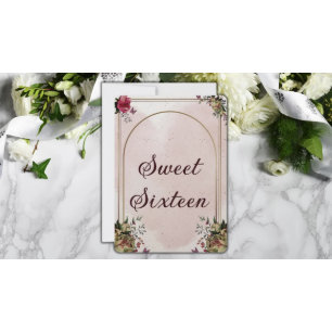 Sweet 16 Horse design invitation