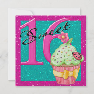 Sweet 16 invitation