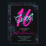 Sweet 16 Invitation | 16th Birthday Invitation<br><div class="desc">Sweet Sixteen Birthday Invitation.
Ready to be personalised by you!</div>