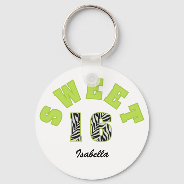 Sweet 16 Keychain (Front)
