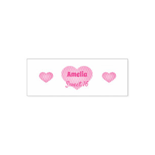 Sweet 16 Love heart Self-inking Stamp
