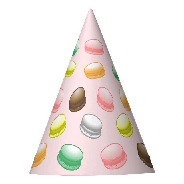 Sweet 16 Macarons Party Hat (Front)