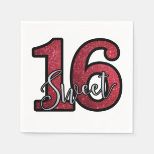 Sweet 16 napkin