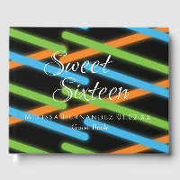Sweet 16 Neon Glow In The Dark Laser Geometric