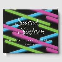 Sweet 16 Neon Glow In The Dark Laser Geometric