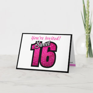 Sweet 16 Party Invitation Customise Birthday Party