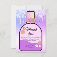 sweet 16 perfume bottle purple dripping glitters
