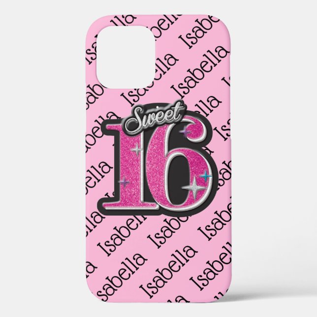 Sweet 16 Personalised #3 Case-Mate iPhone Case (Back)