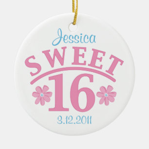 Sweet 16 Personalised Ornament
