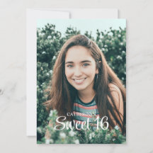 Sweet 16 Photo Invitation