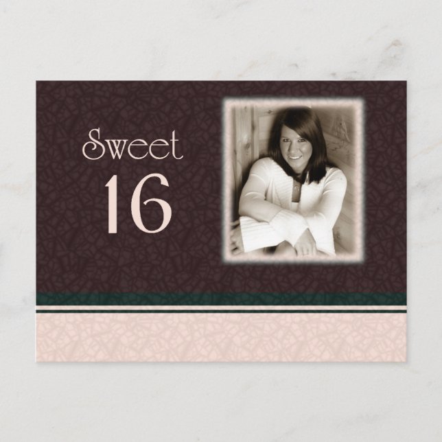 Sweet 16 Photo Invite (Front)