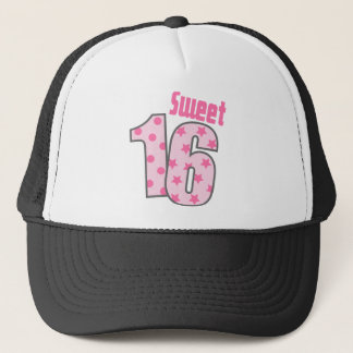 Sweet 16 (Pink Dots And Stars) Trucker Hat