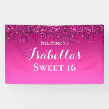 Sweet 16 | Pink Dripping Glitter