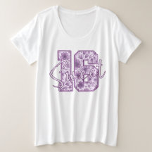 Sweet 16 Purple Lavender Floral 16th Birthday Gift