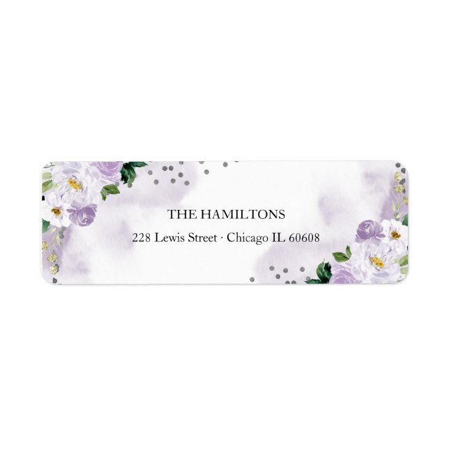 Sweet 16 Purple Watercolor Floral (Front)