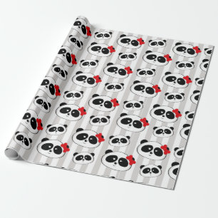 Sweet 16 Quinceanera Panda Wrapping Paper