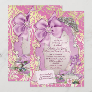 Sweet 16 Quinceanera Party Invitations